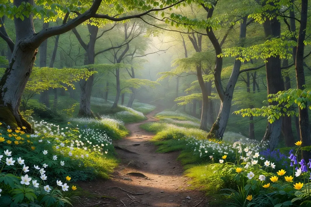 Sentier de randonnée dans les collines de la Mátra, Hongrie