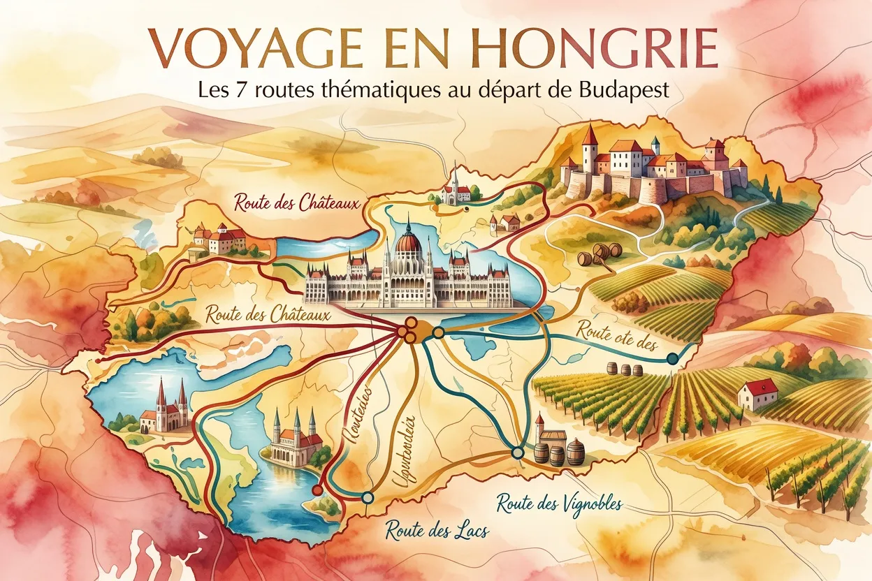 Circuits en Hongrie 2026 : 7 routes thématiques depuis Budapest