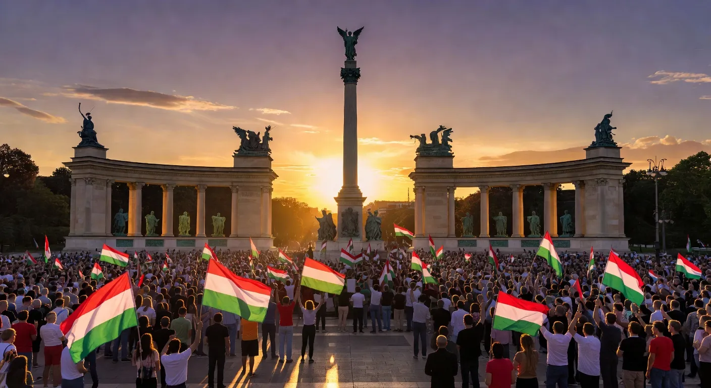 Meeting electoral Tisza place de Heroes