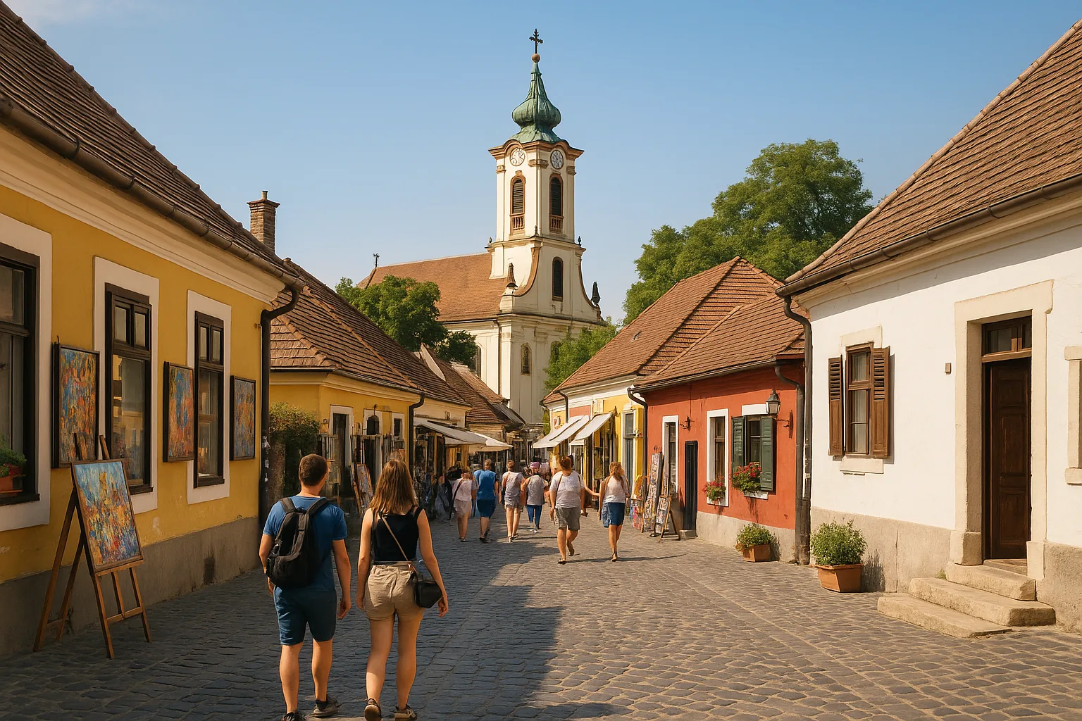 Szentendre: escapade artistique aux portes de Budapest - illustration de voyage en Hongrie